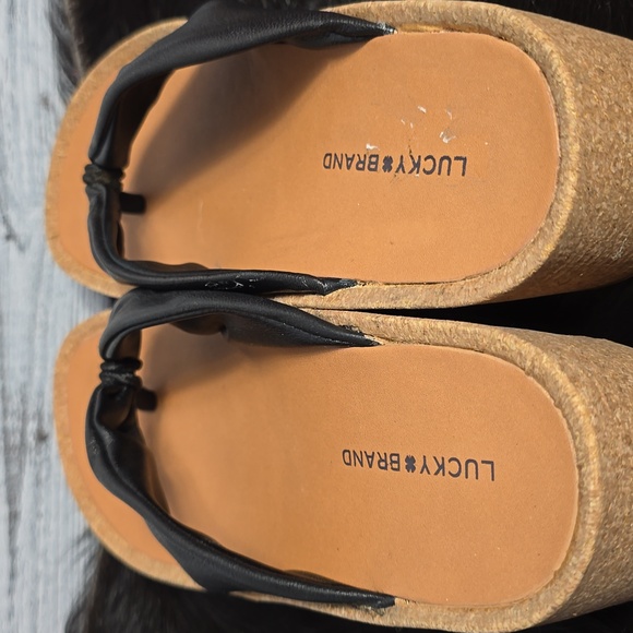 Lucky Brand Lellina Womens Leather Platform Sandals - Picture 6 of 8